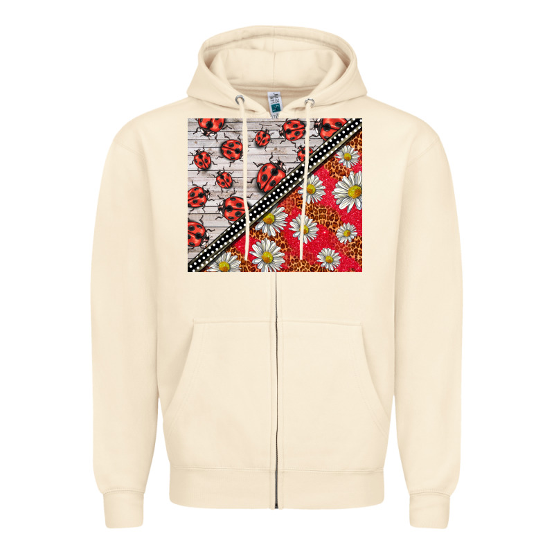 Ladybug Zipper Hoodie by BarkalooDesign | Teevron
