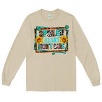 Mushroom spoiler alert i dont care Long Sleeve Tee - AdoDesignShop