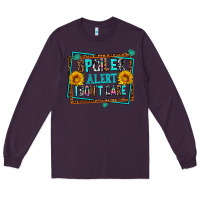 Plum spoiler alert i dont care Long Sleeve Tee - AdoDesignShop