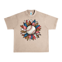 Baseball Sunflower Urban Heavy Tee | Teevron