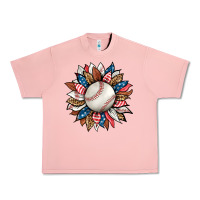 Salmon baseball sunflower Urban Heavy Tee - HRA Design Shop