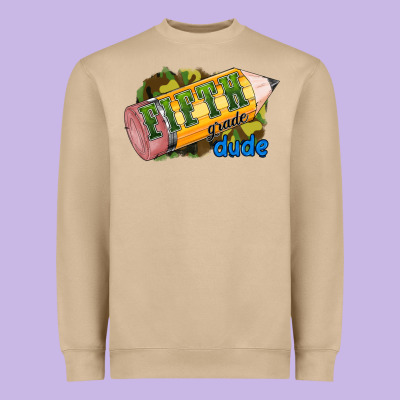 Fifth Grade Dude Heavyweight Sweatshirt Designed By Ranaportraitstore