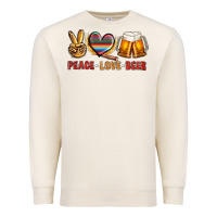 Sandshell peace love beer Premium Sweatshirt - NancyCooperArtShop