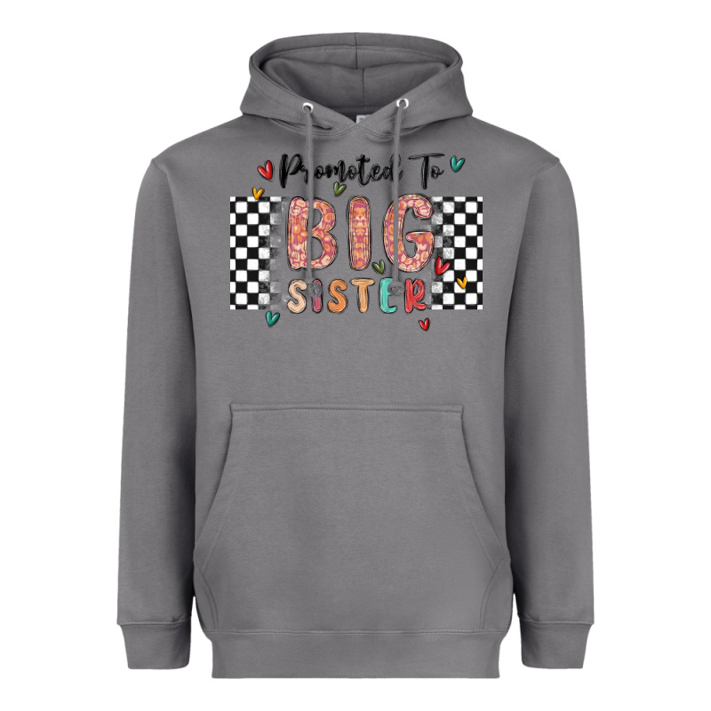 Promoted To Big Sister Heavyweight Hoodie by MaliasSmallBusiness | Teevron
