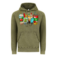 Vintage Olive teacher coffee cups Vintage Hoodie - Zillion Design Studio