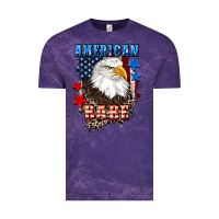 Cloud Purple American Babe  4th of july Vintage Tee - CowGirlArtShop