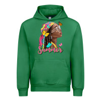 Emerald summer afro Urban Hoodie - NancyCooperArtShop