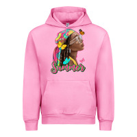 Fuchsia Pink summer afro Urban Hoodie - NancyCooperArtShop