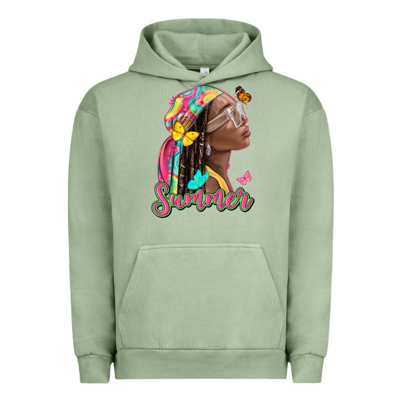 Summer Afro Urban Hoodie by NancyCooperArtShop | Teevron