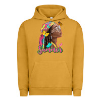 Pigment Peanut Butter summer afro Urban Hoodie - NancyCooperArtShop