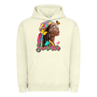 Pigment Pistachio summer afro Urban Hoodie - NancyCooperArtShop