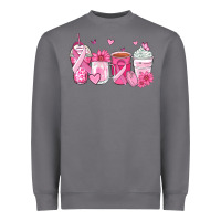 Breast Cancer Coffee Cups Heavyweight Sweatshirt | Teevron
