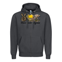 Smoke Peace Love Hyenas Zipper Hoodie - LillyAllenDesigns