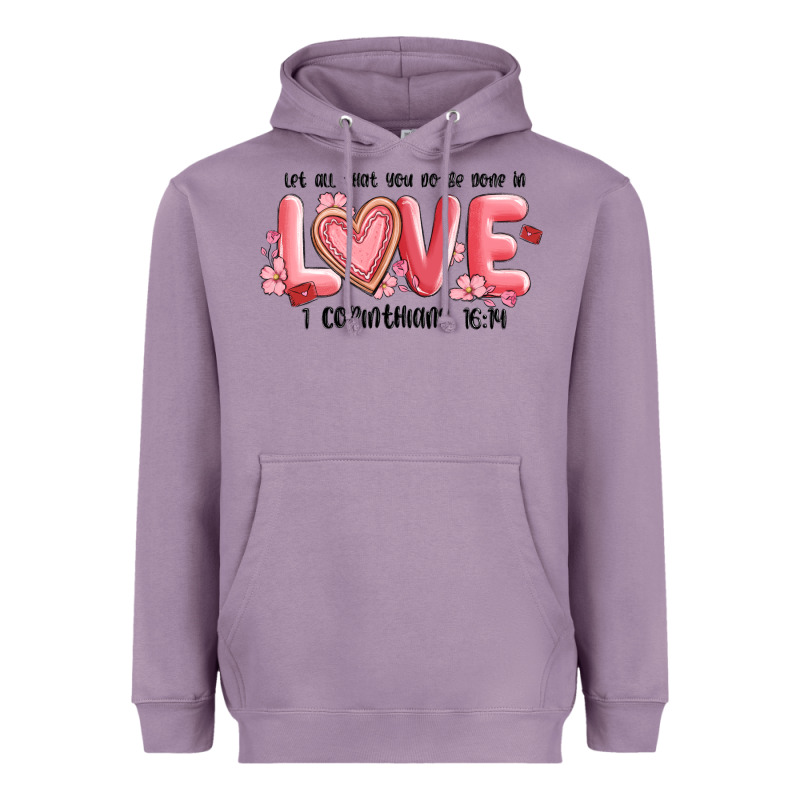 Let All That You Do Be Done In Love 1 Corinthıans Heavyweight Hoodie by MaliasSmallBusiness | Teevron