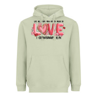 Matcha let all that you do be done in love 1 corinthıans Heavyweight Hoodie - MaliasSmallBusiness