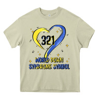 Mossy world down syndrome symbol Heavy Core Tee - Artiststas
