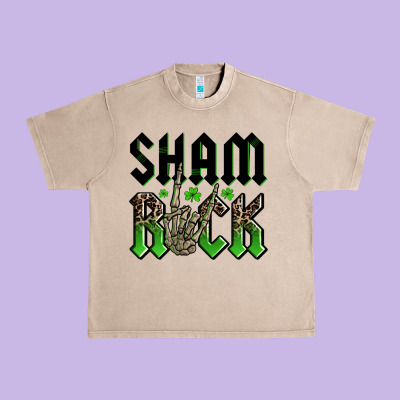 St. Patrick's Shamrock Urban Heavy Tee Designed By Oliviacreatesart