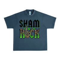 Midnight Navy St. Patrick's shamrock Urban Heavy Tee - OliviaCreatesArt