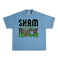 Pebble Blue St. Patrick's shamrock Urban Heavy Tee - OliviaCreatesArt
