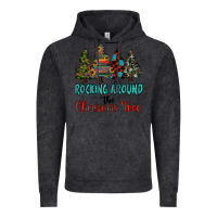 Vintage Black rocking around the christmas tree, Rocking, Around The, Christmas Tree Vintage Hoodie - RanaPortraitStore