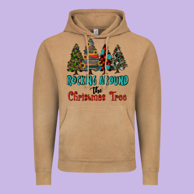 Rocking Around The Christmas Tree, Rocking, Around The, Christmas Tree Vintage Hoodie Designed By Ranaportraitstore
