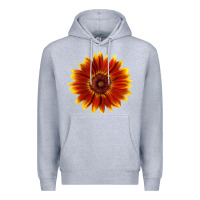 Heather Grey Little Becka Sunflower Premium Hoodie - LillyAllenDesigns