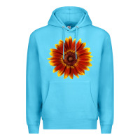 Ocean Blue Little Becka Sunflower Premium Hoodie - LillyAllenDesigns
