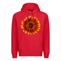 Red Little Becka Sunflower Premium Hoodie - LillyAllenDesigns