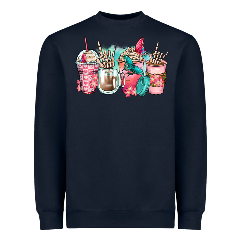 Rock Hand Coffee Cups Heavyweight Sweatshirt by Zillion Design Studio | Teevron