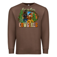 Chestnut long live cowgirls Premium Sweatshirt - NancyCooperArtShop