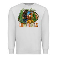 Dove Grey long live cowgirls Premium Sweatshirt - NancyCooperArtShop