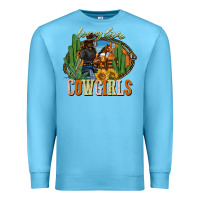 Ocean Blue long live cowgirls Premium Sweatshirt - NancyCooperArtShop