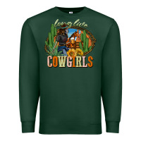 Sports Green long live cowgirls Premium Sweatshirt - NancyCooperArtShop