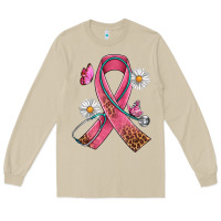 Mushroom Cancer Ribbon Stethoscope Daisy Butterfly Long Sleeve Tee - Artiststas