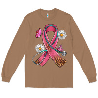 Cancer Ribbon Stethoscope Daisy Butterfly Long Sleeve Tee | Teevron