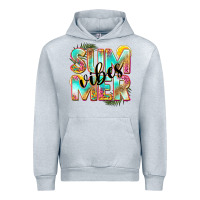 Heather Grey summer vibes Urban Hoodie - NancyCooperArtShop