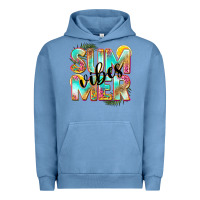 Pigment Pebble Blue summer vibes Urban Hoodie - NancyCooperArtShop