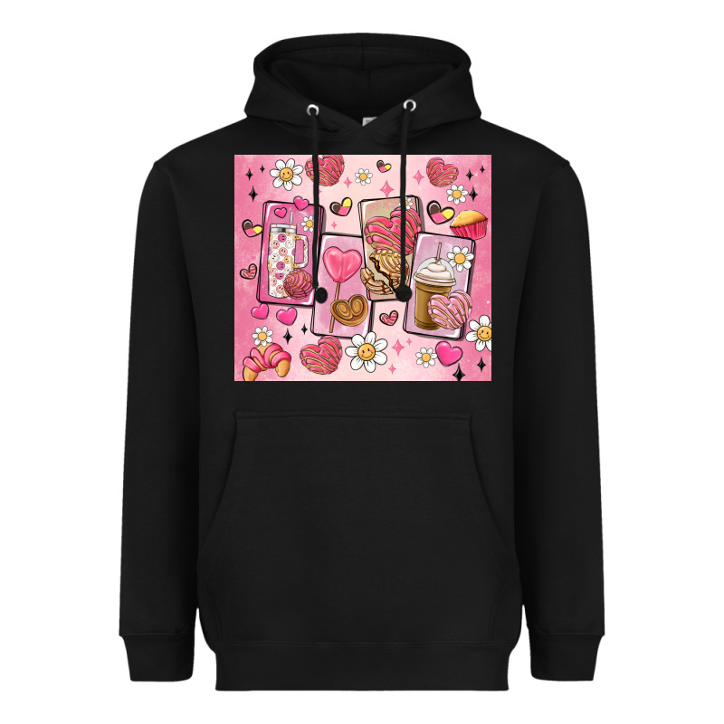 Cafecito Y Chisme Valentine's Day Heavyweight Hoodie by MaliasSmallBusiness | Teevron