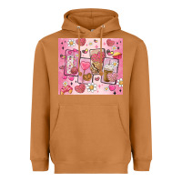 Meerkat cafecito y chisme valentine's day Heavyweight Hoodie - MaliasSmallBusiness