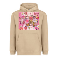 Mushroom cafecito y chisme valentine's day Heavyweight Hoodie - MaliasSmallBusiness
