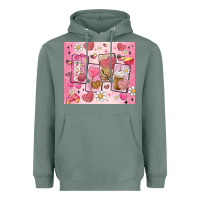 Sage cafecito y chisme valentine's day Heavyweight Hoodie - MaliasSmallBusiness