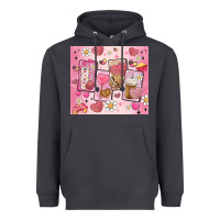 Smoke cafecito y chisme valentine's day Heavyweight Hoodie - MaliasSmallBusiness