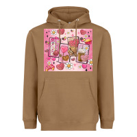 Toasted Coconut cafecito y chisme valentine's day Heavyweight Hoodie - MaliasSmallBusiness