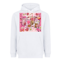 White cafecito y chisme valentine's day Heavyweight Hoodie - MaliasSmallBusiness