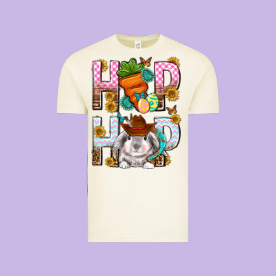 Western Hip Hop Bunny Vintage Tee Designed By Neo Western