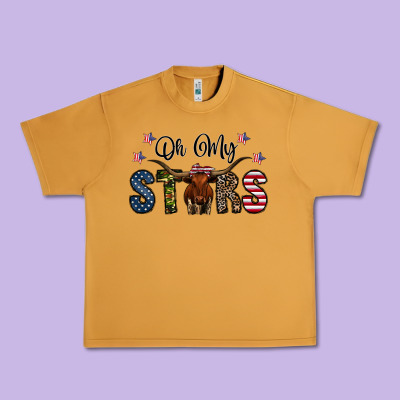 Oh My Stars Urban Heavy Tee Designed By Cowhidedigitalart