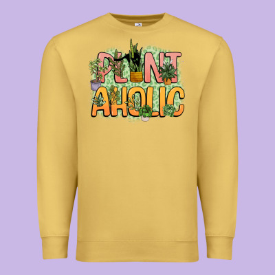 Plantaholic Premium Sweatshirt Designed By Nancycooperartshop