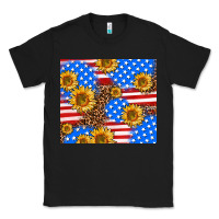 Black basic sunflower and leopard Classic Tee - AdoDesignShop