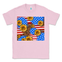 Bubblegum Pink basic sunflower and leopard Classic Tee - AdoDesignShop