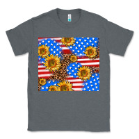 Charcoal Heather basic sunflower and leopard Classic Tee - AdoDesignShop
